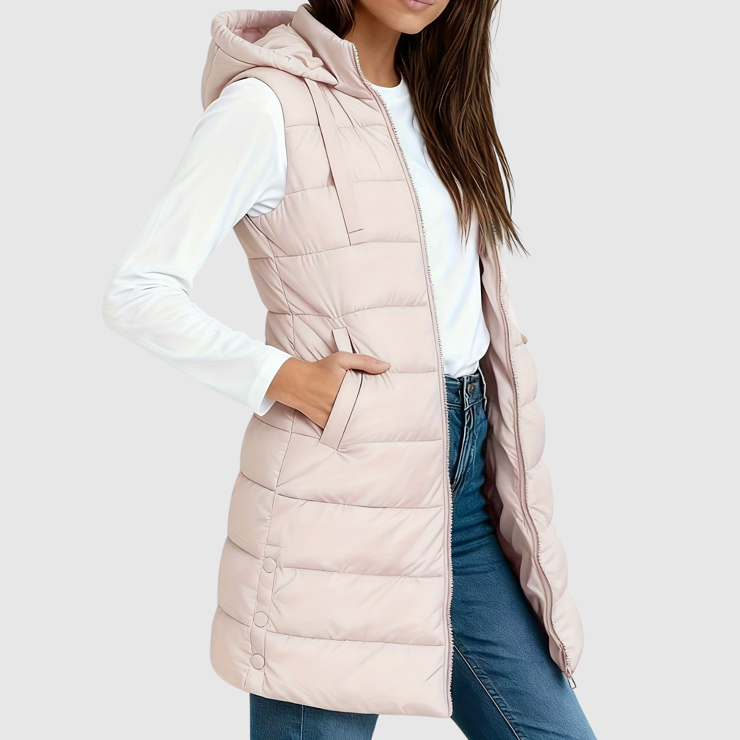 Jelena - Damska pikowana kamizelka