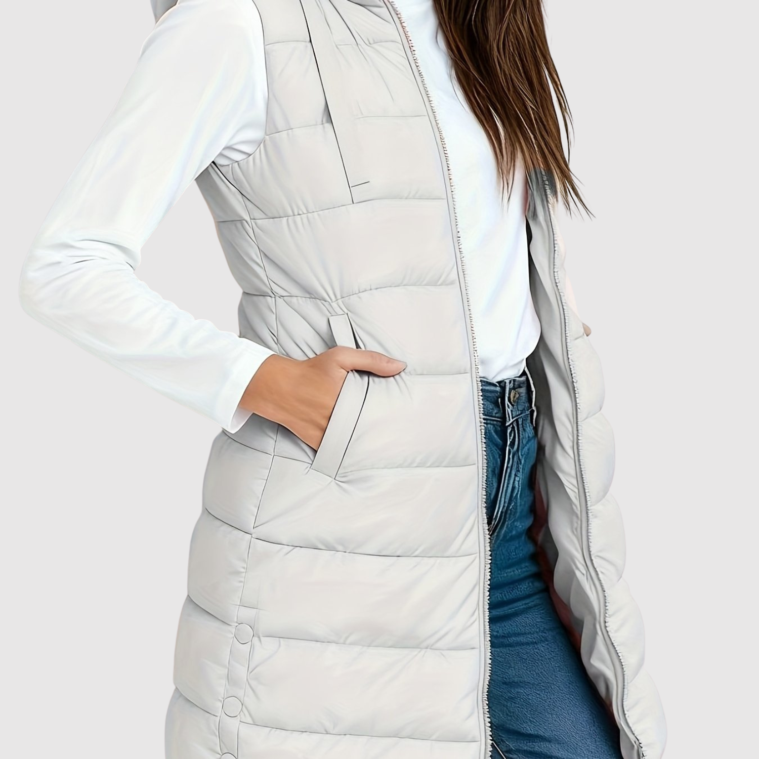 Jelena - Damska pikowana kamizelka