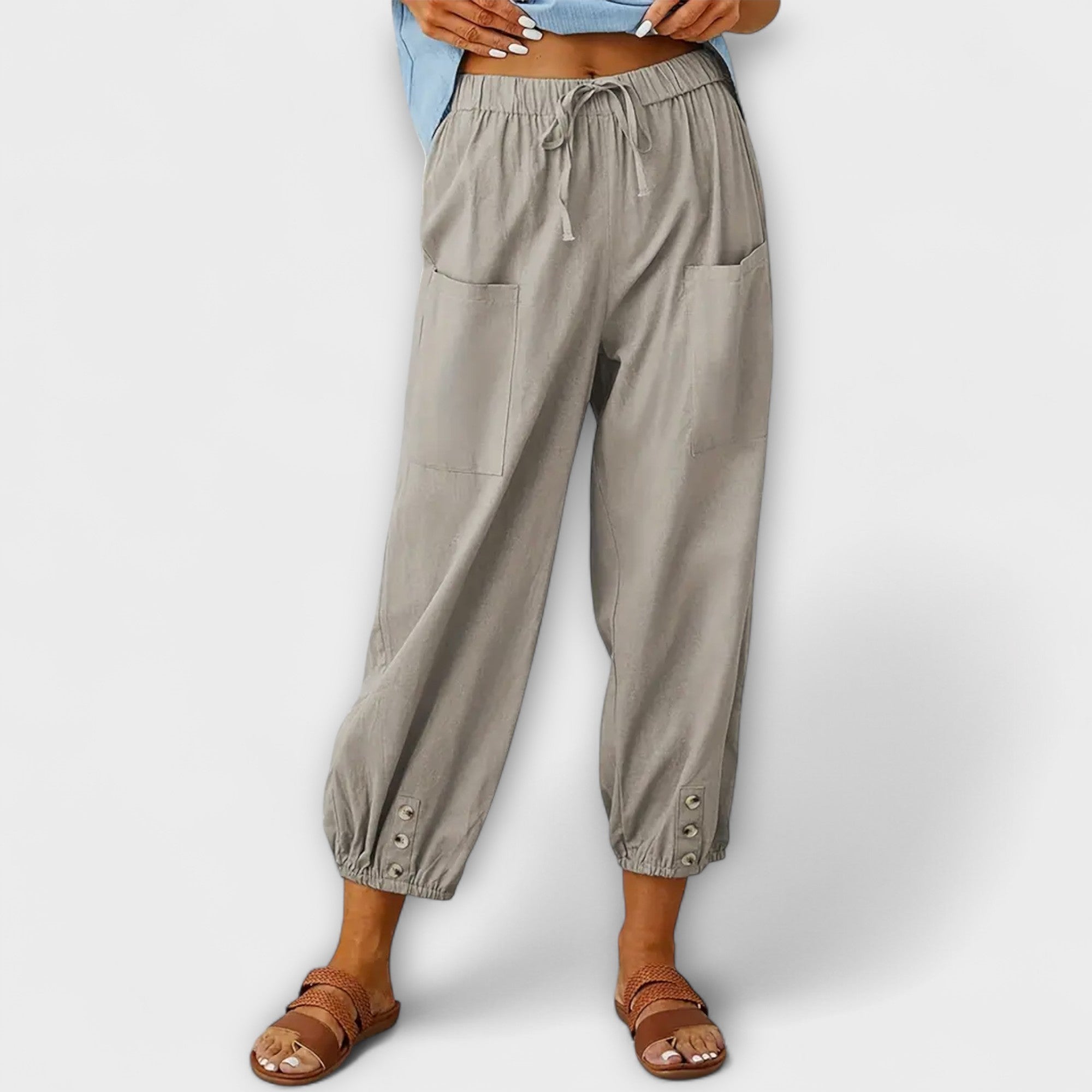 Mira - Letnie spodnie haremowe