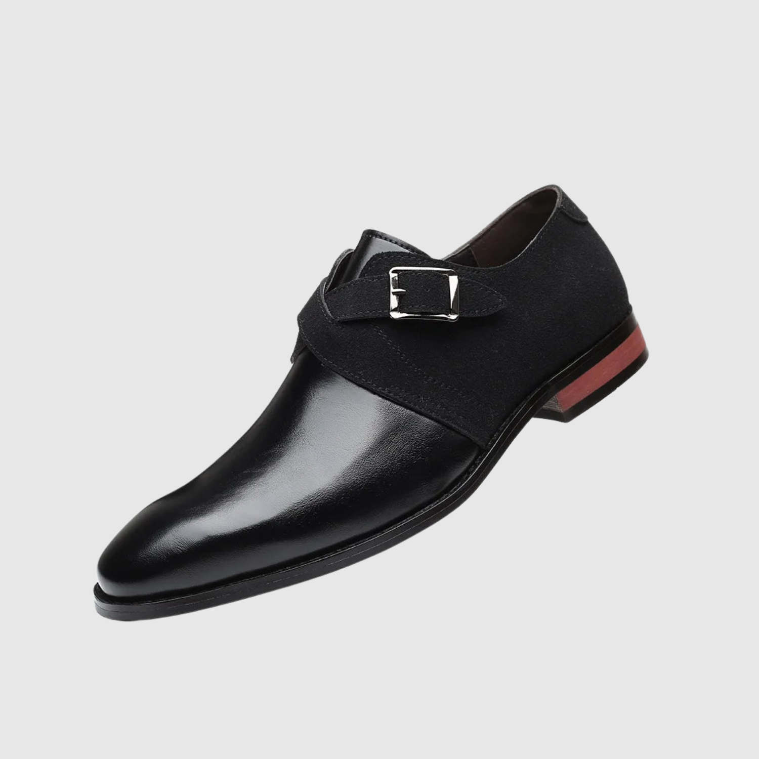 Oskar – Podwójne Monkstrap Buty ze Skóry i Zamszu