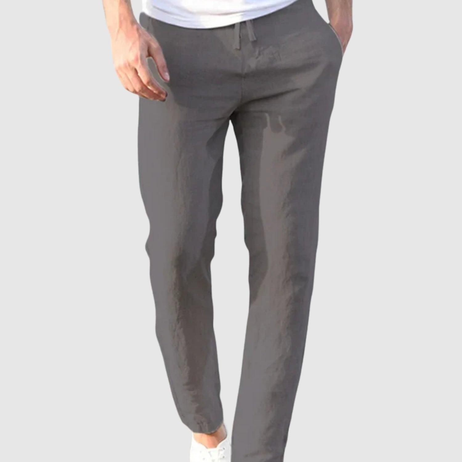 Leo - Lekkie i stylowe lniane męskie spodnie