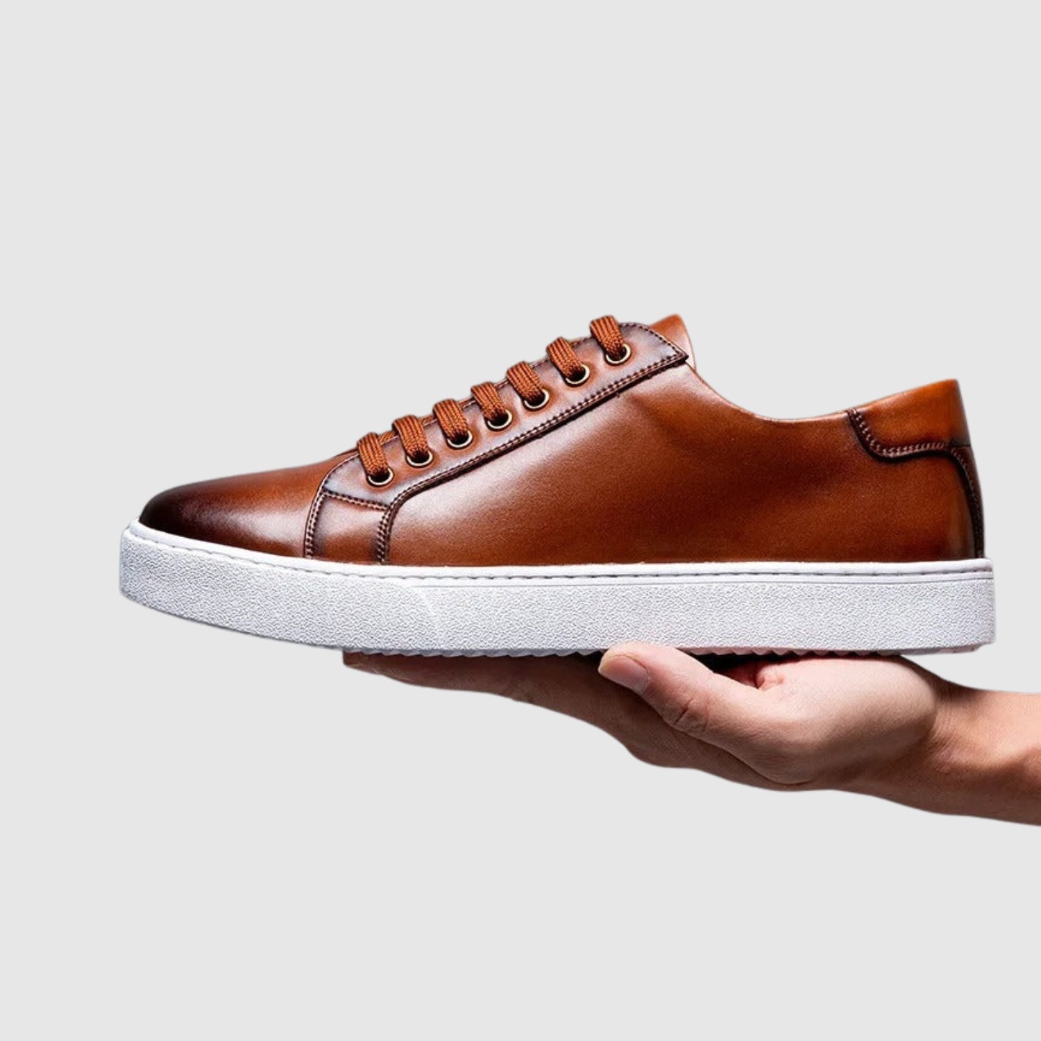 Radim - Męskie skórzane trampki