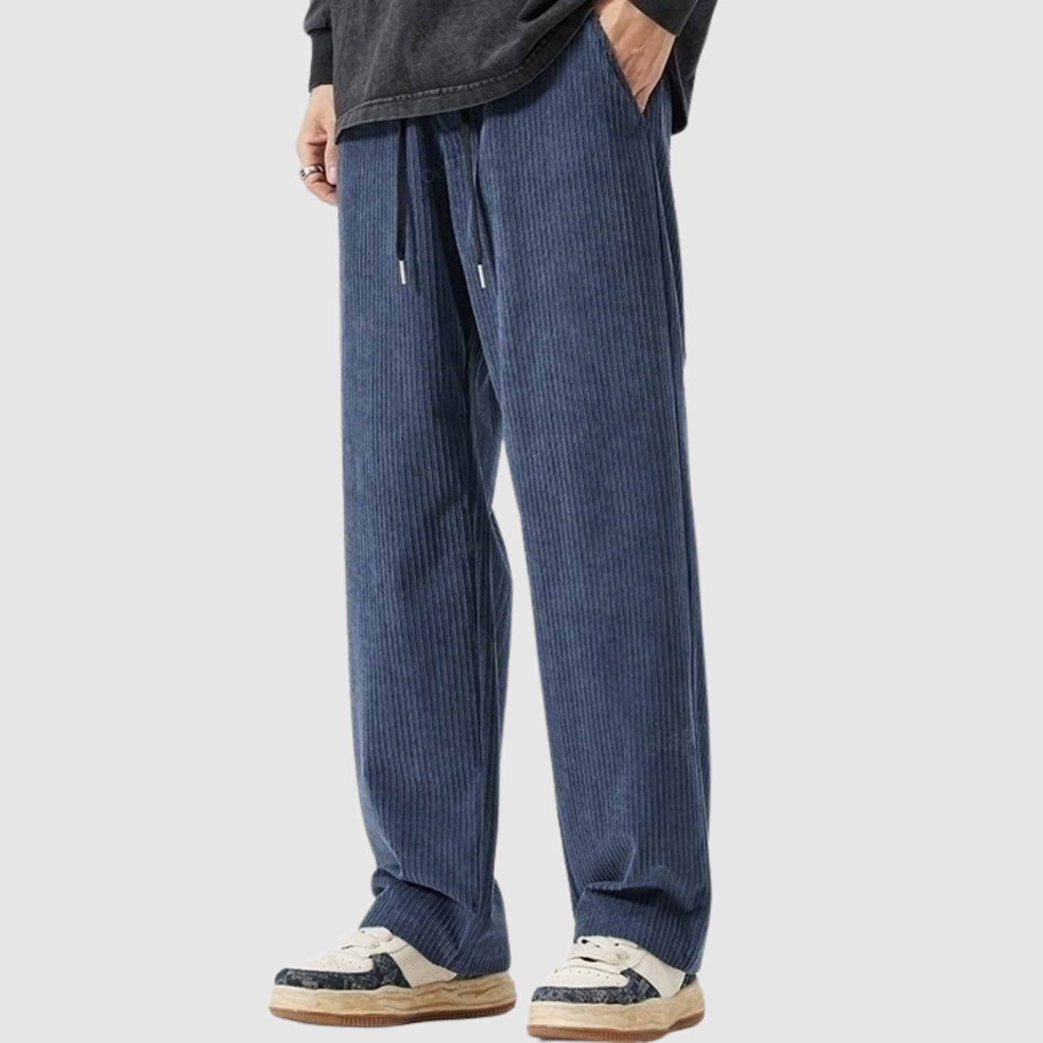 Leo – Zwężone męskie spodnie z lekkiego materiału