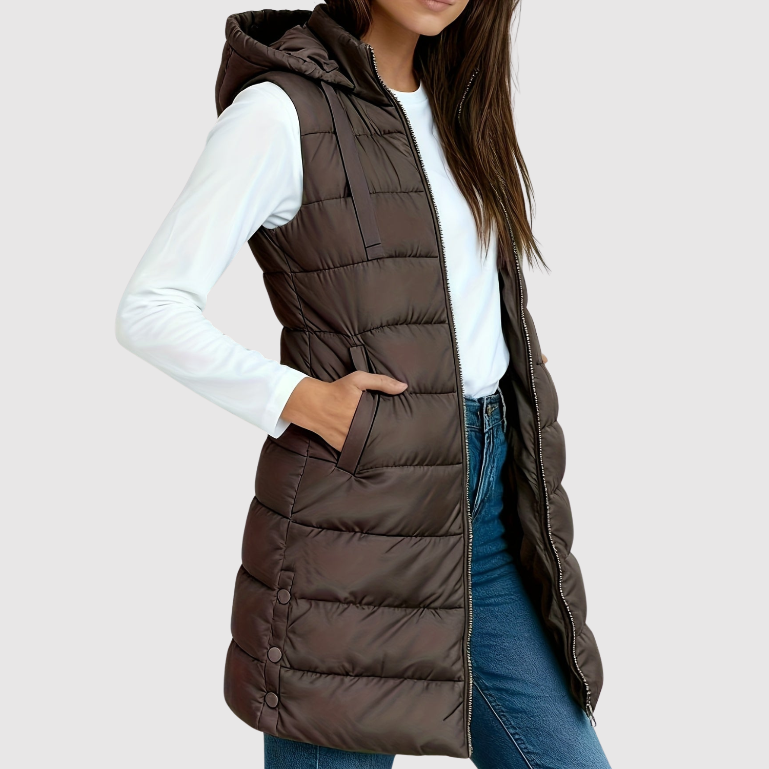 Jelena - Damska pikowana kamizelka