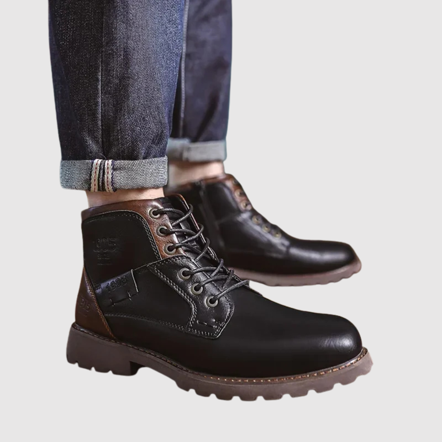 Oskar - Klasyczne zimowe buty z antypoślizgową podeszwą