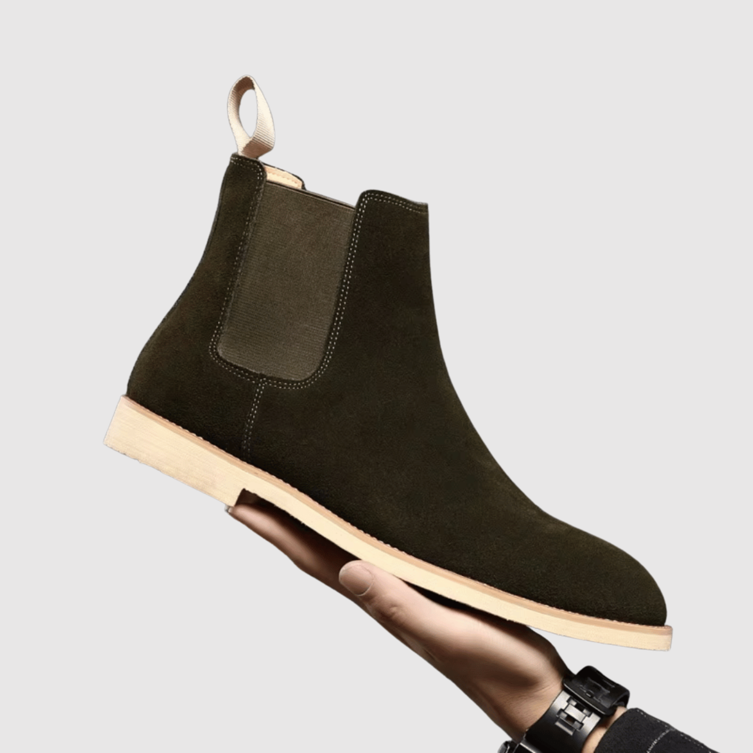 Oskar - Velurowe buty z elastycznymi bokami