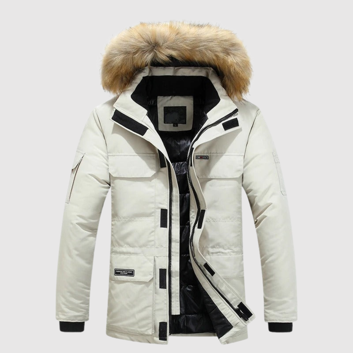 Marek – Zimowa kurtka z puchowym kapturem i stylowym krojem