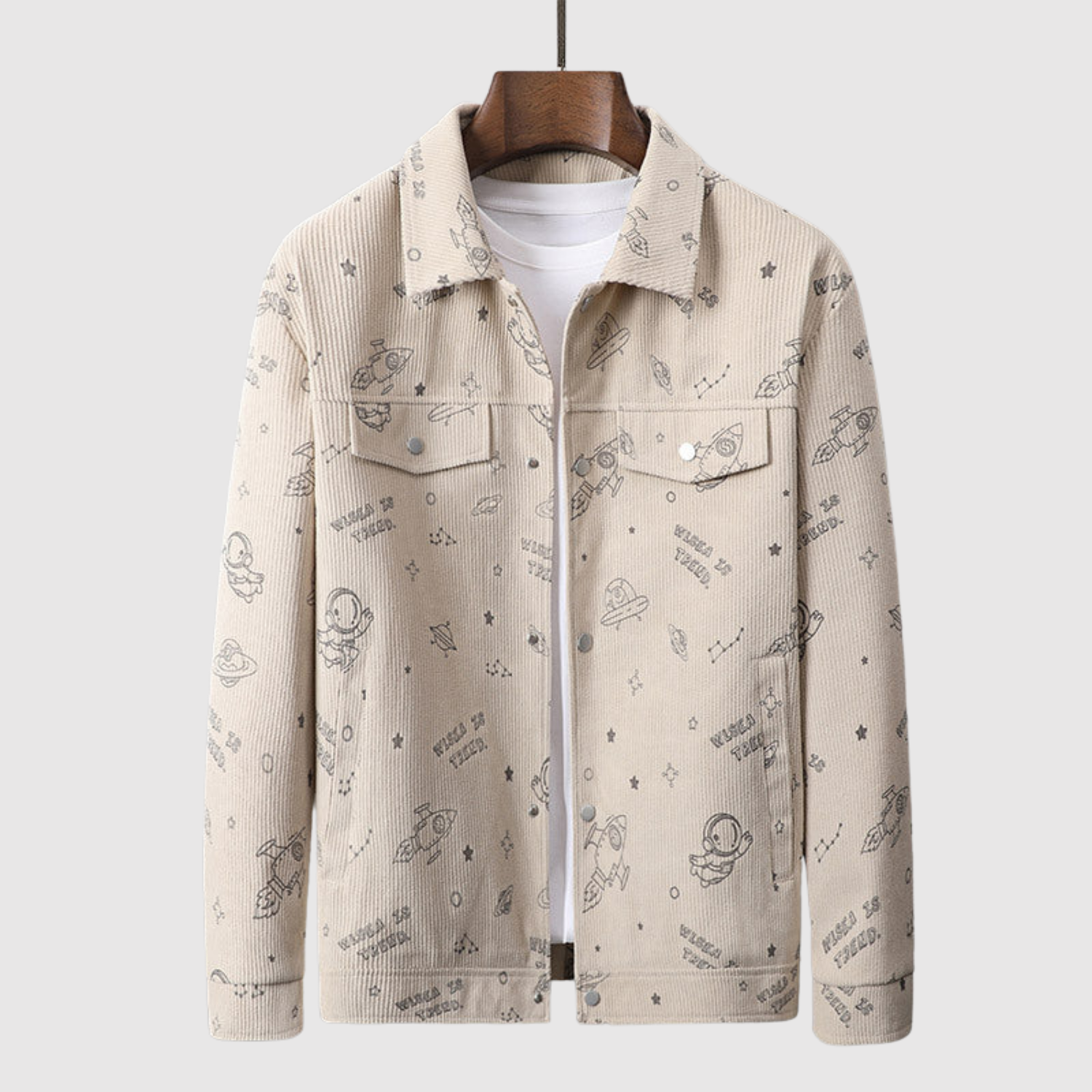 Šimon – Aksamitna kurtka z motywami gwiazd