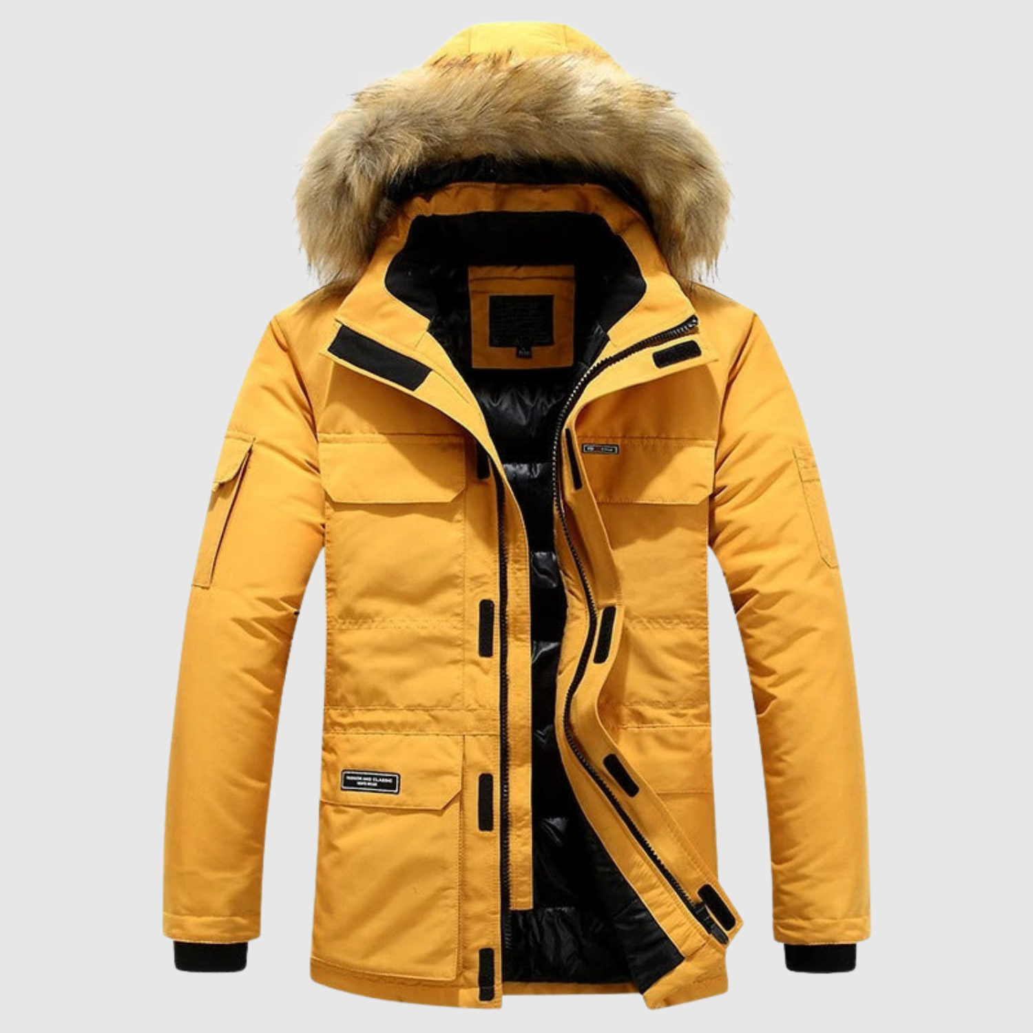 Marek – Zimowa kurtka z puchowym kapturem i stylowym krojem