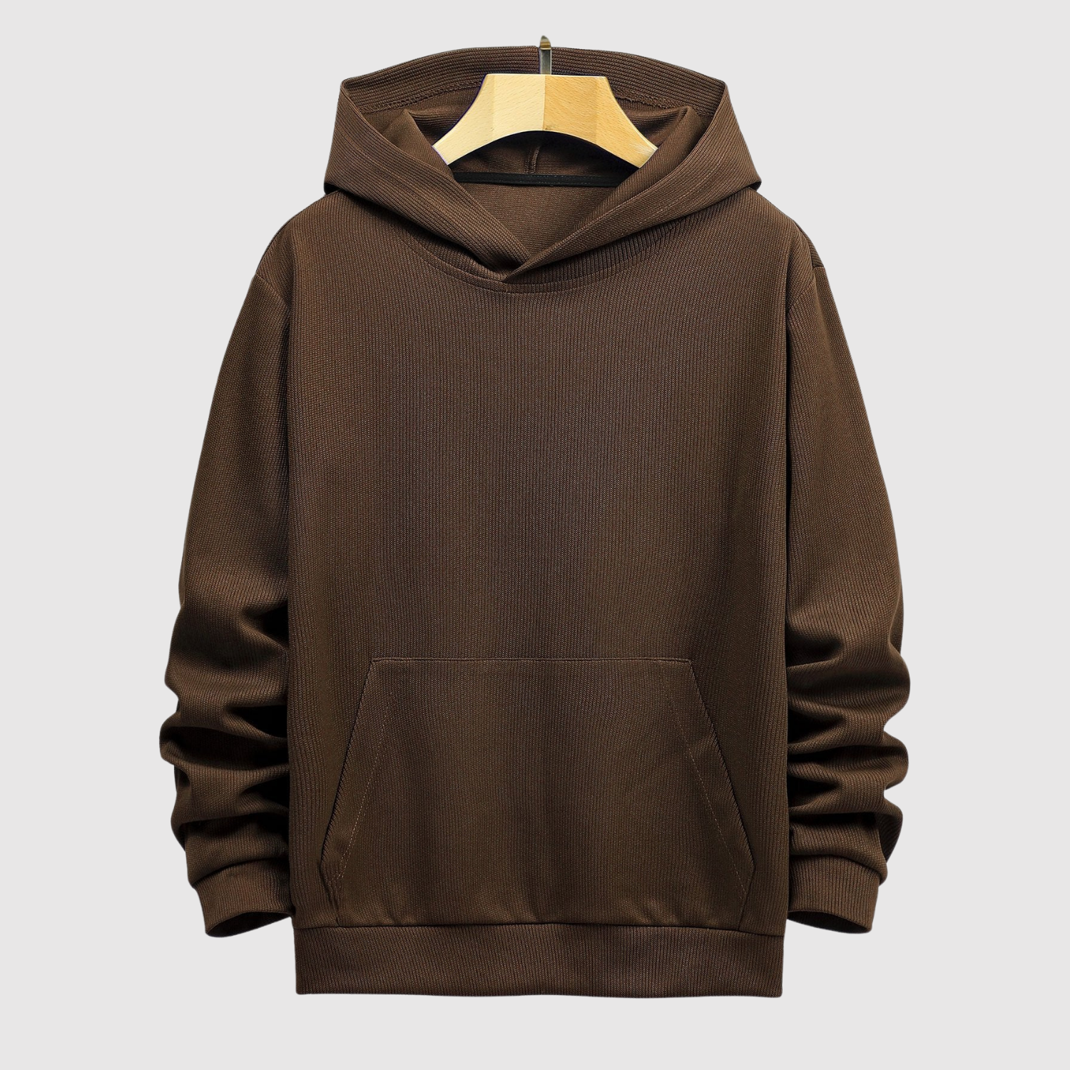 Daniel – Klasyczna bluza z kapturem w strukturalnym dzianinie