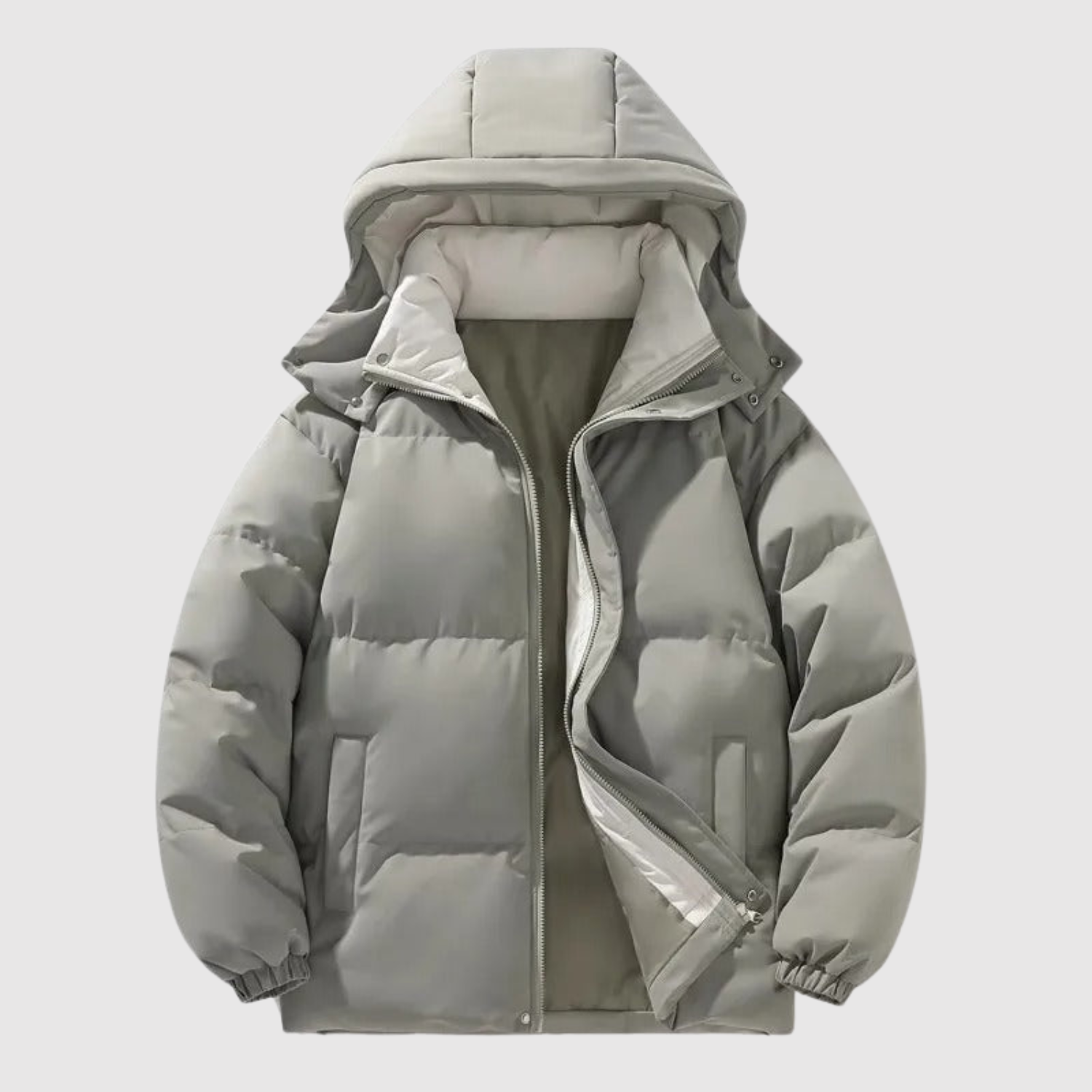 Marek – Puchowa kurtka z obszerna kapturem i czystym designem