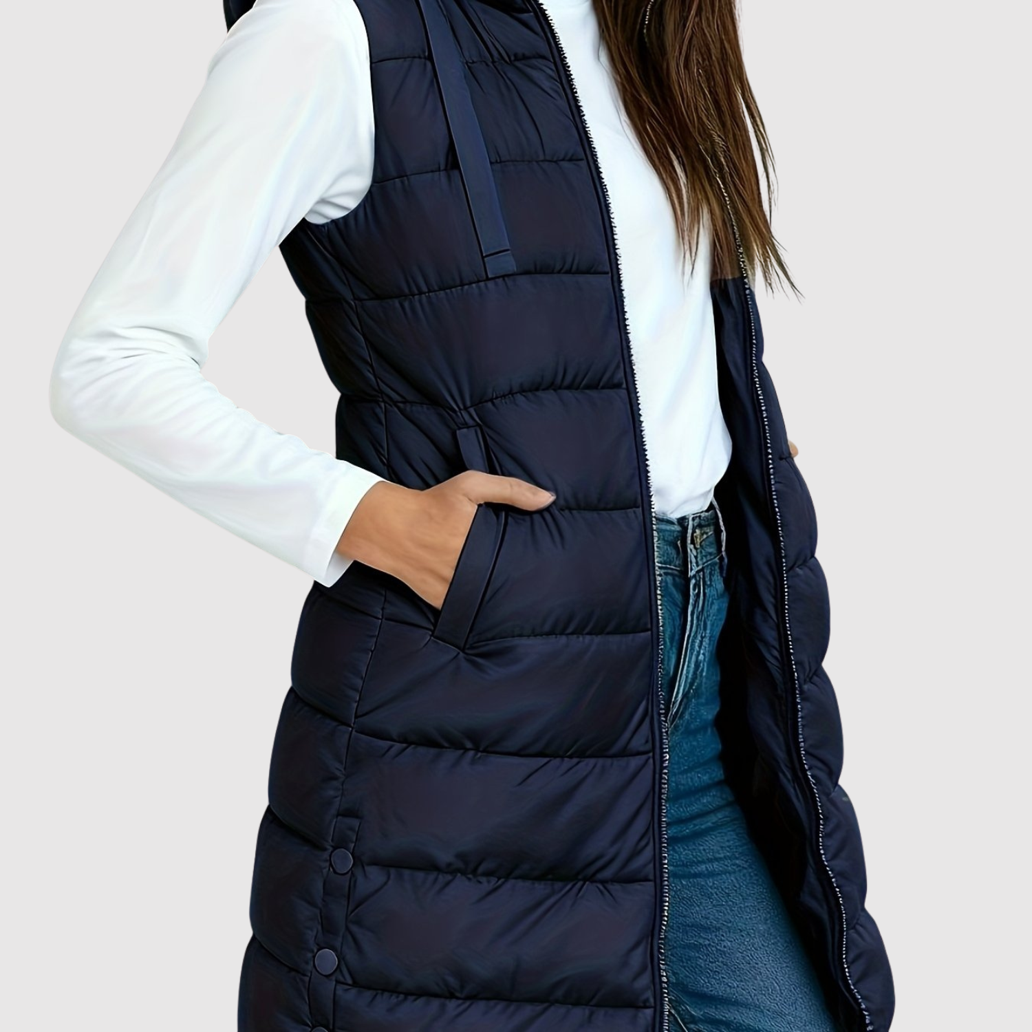 Jelena - Damska pikowana kamizelka