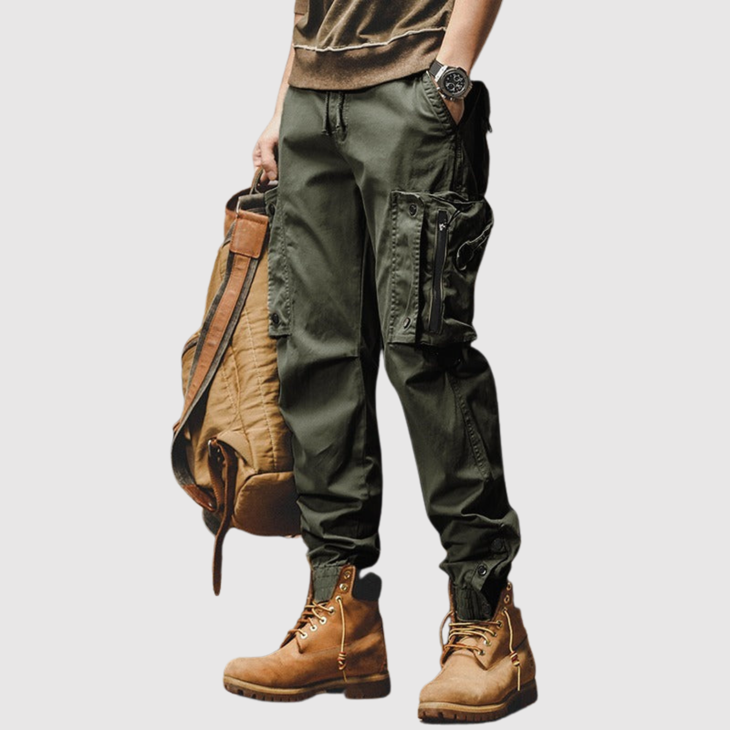 Leo – Spodnie cargo w stylu militarnym