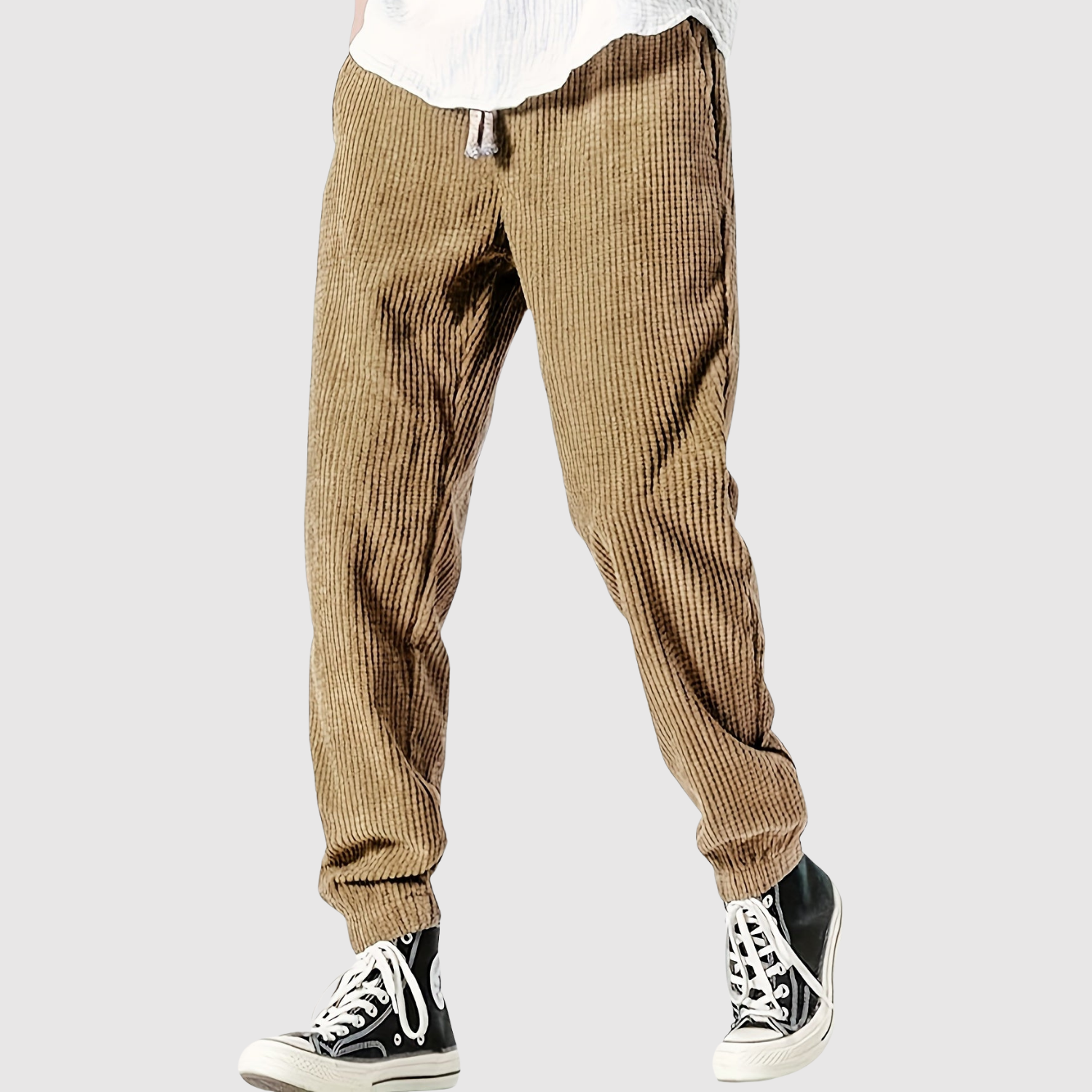 Leo – Casual spodnie z paskiem w talii