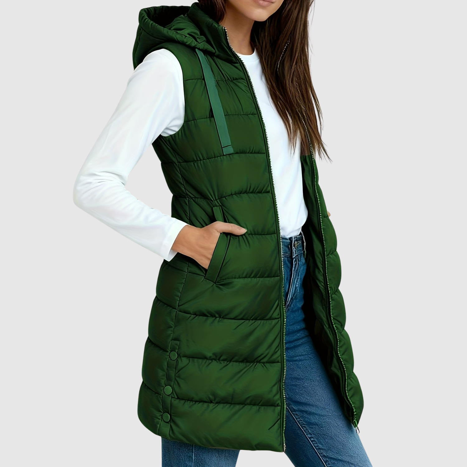 Jelena - Damska pikowana kamizelka