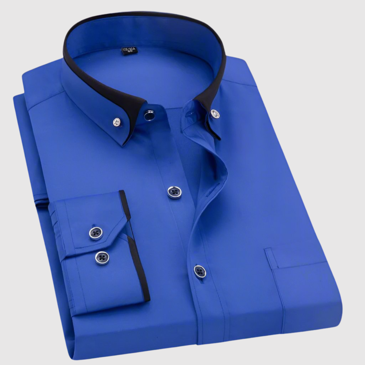 Adrian – Elegancka koszula z nowoczesnym kontrastowym wzorem