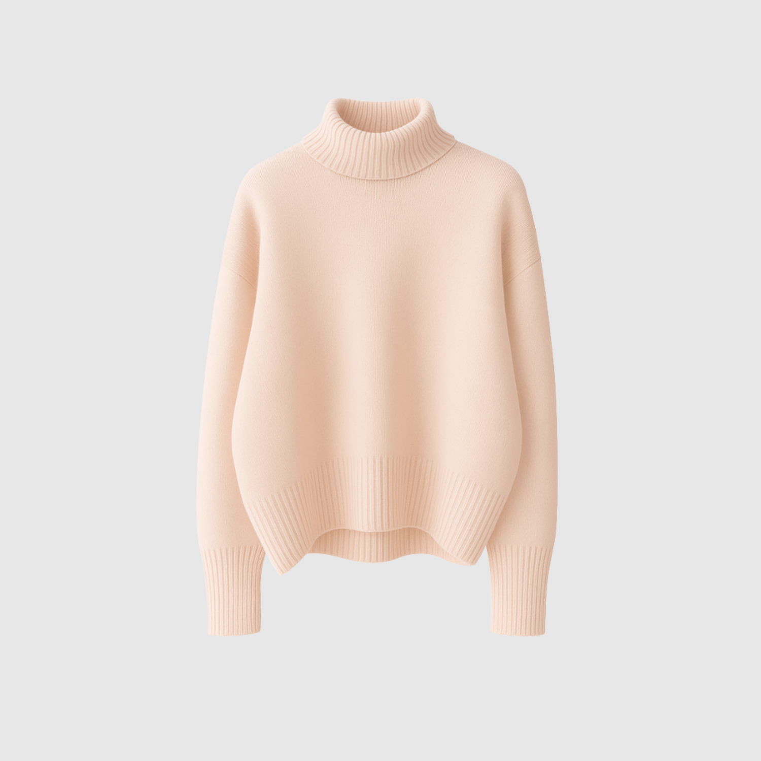 Nora – Miękki zimowy sweter z wysokim kołnierzem