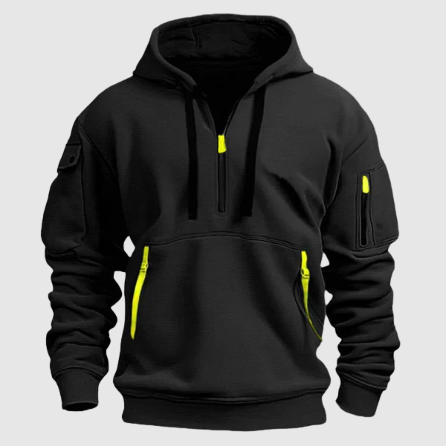 Daniel - Sportowa bluza z kapturem, zamkiem i kieszenią