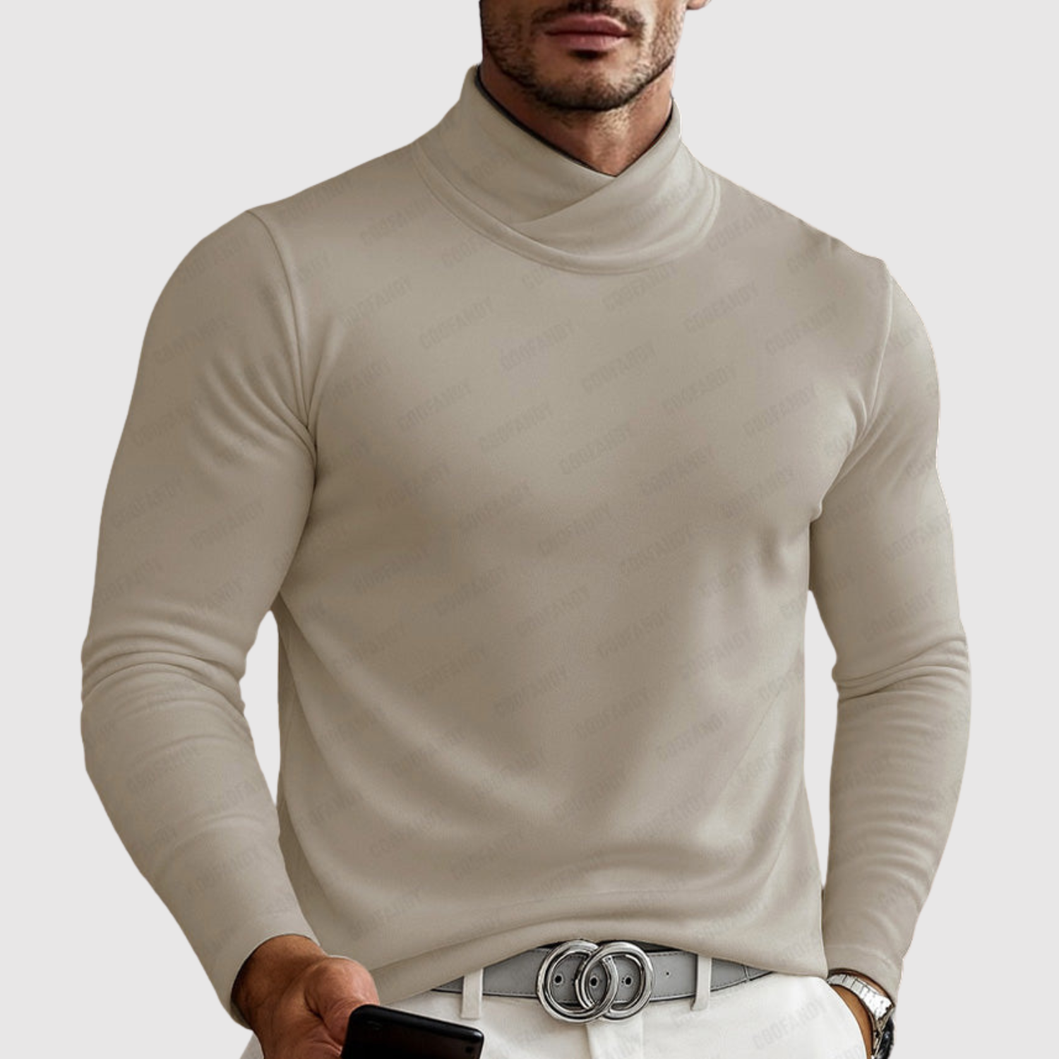 Adrian – Klasyczny sweter z golfem