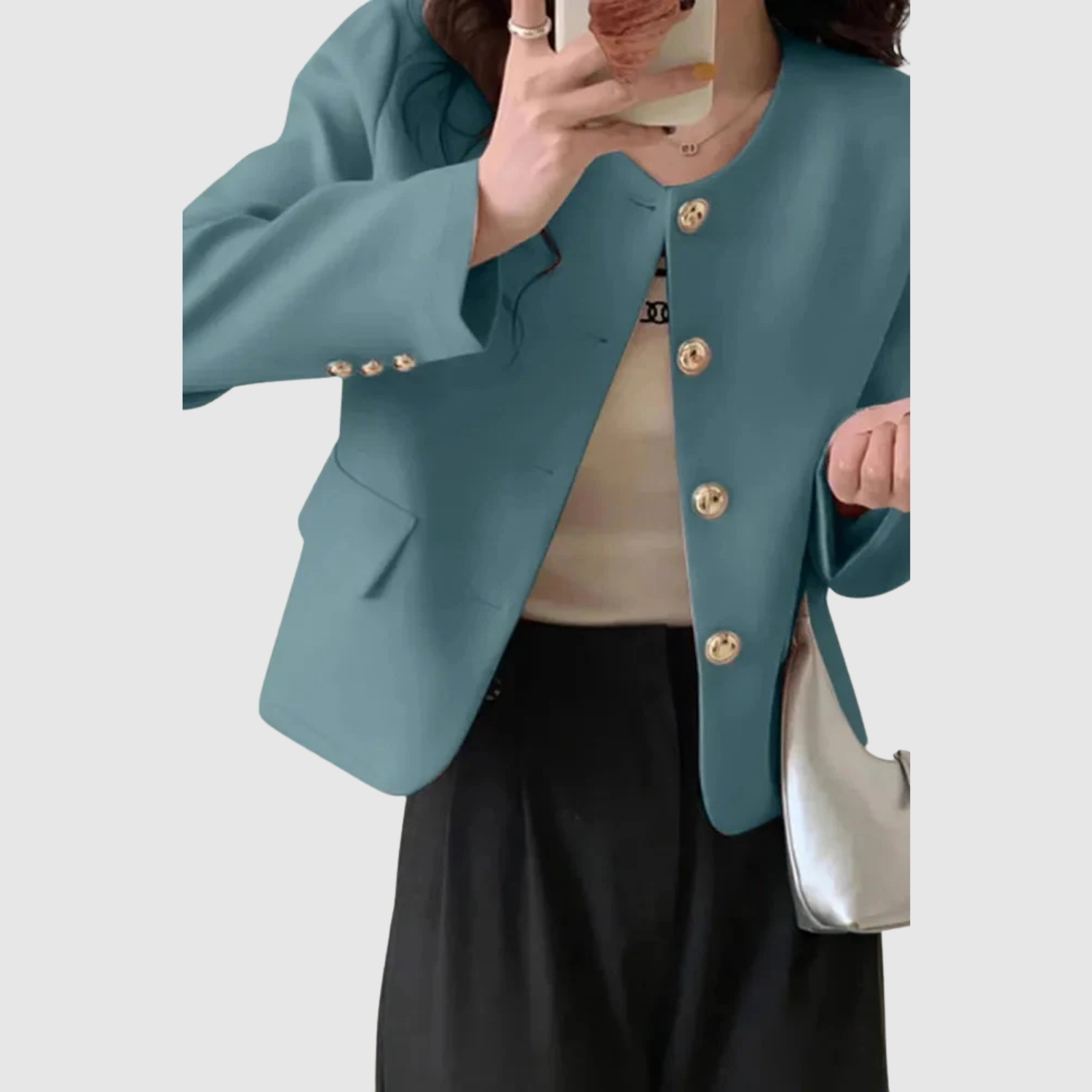 Silvie – Krótki blazer z minimalistyczną elegancją