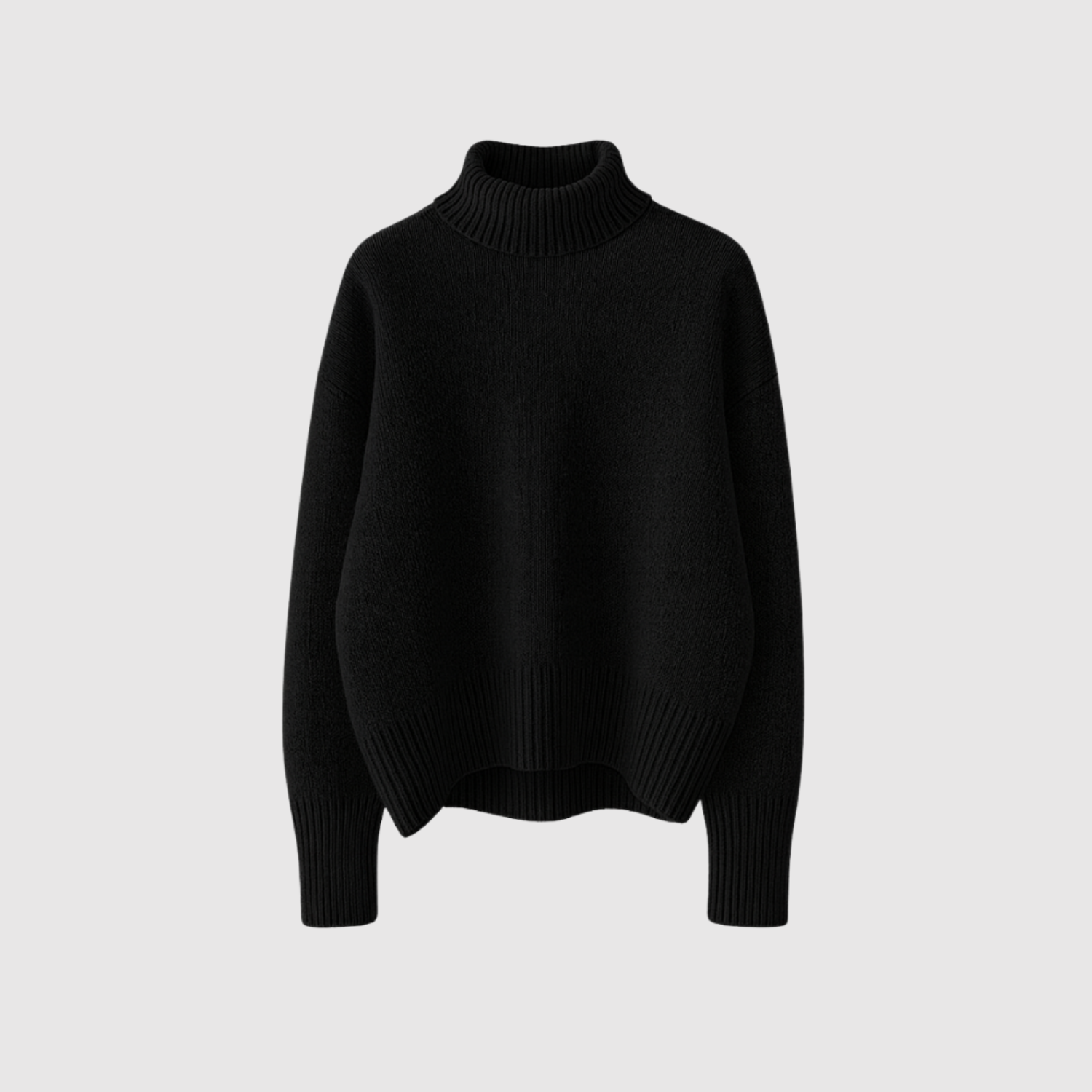 Nora – Miękki zimowy sweter z wysokim kołnierzem