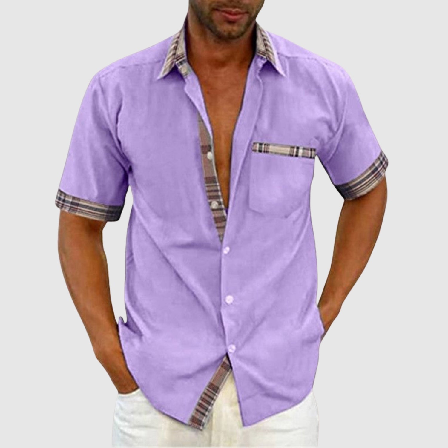 Adrian – Koszula casual z krótkim rękawem