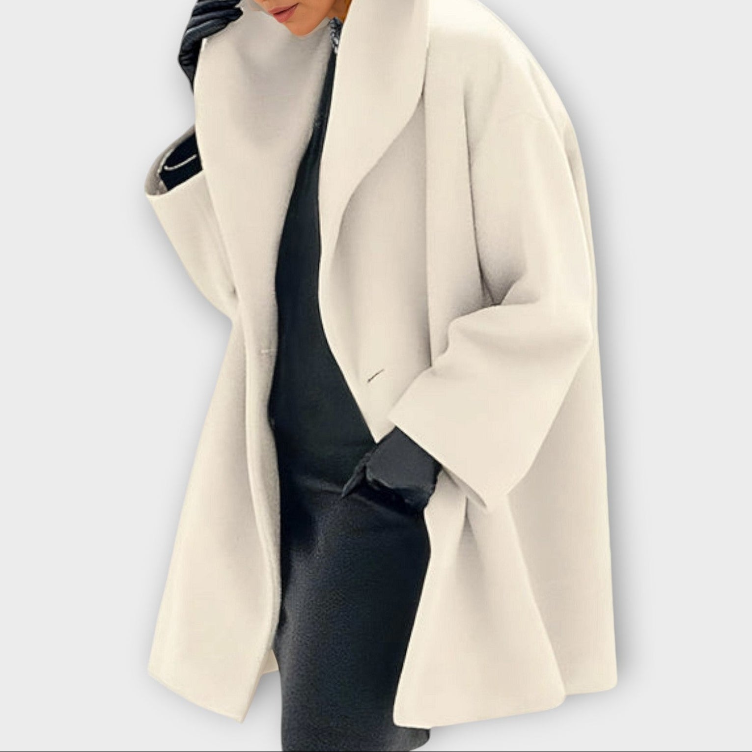 Jelena – Elegancki zimowy płaszcz w wydłużonym i luźnym kroju